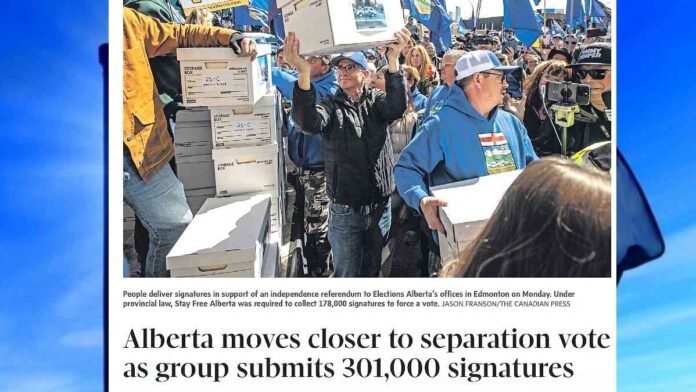 Alberta independence petition.