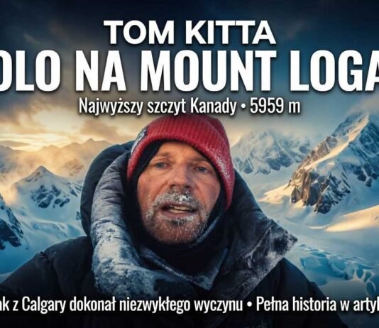 Tom Kitta z Calgary: Solo zdobywca najwyższego szczytu Kanady – Mount Logan. Tom Kitta from Calgary at the summit of Mt.Logan