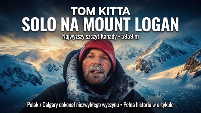Tom Kitta from Calgary at the summit of Mt.Logan