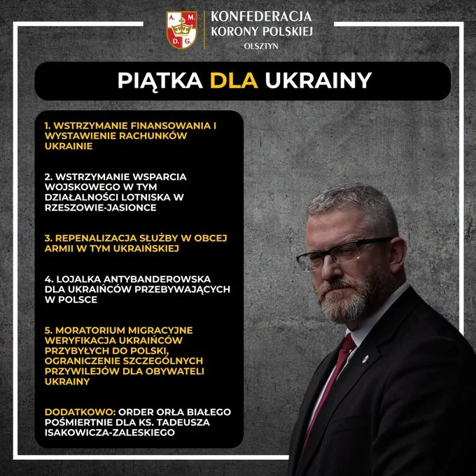 83. rocznica „krwawej niedzieli" kulminacji rzezi wołyńskiej. 2 Grzegorz Braun Ukraina