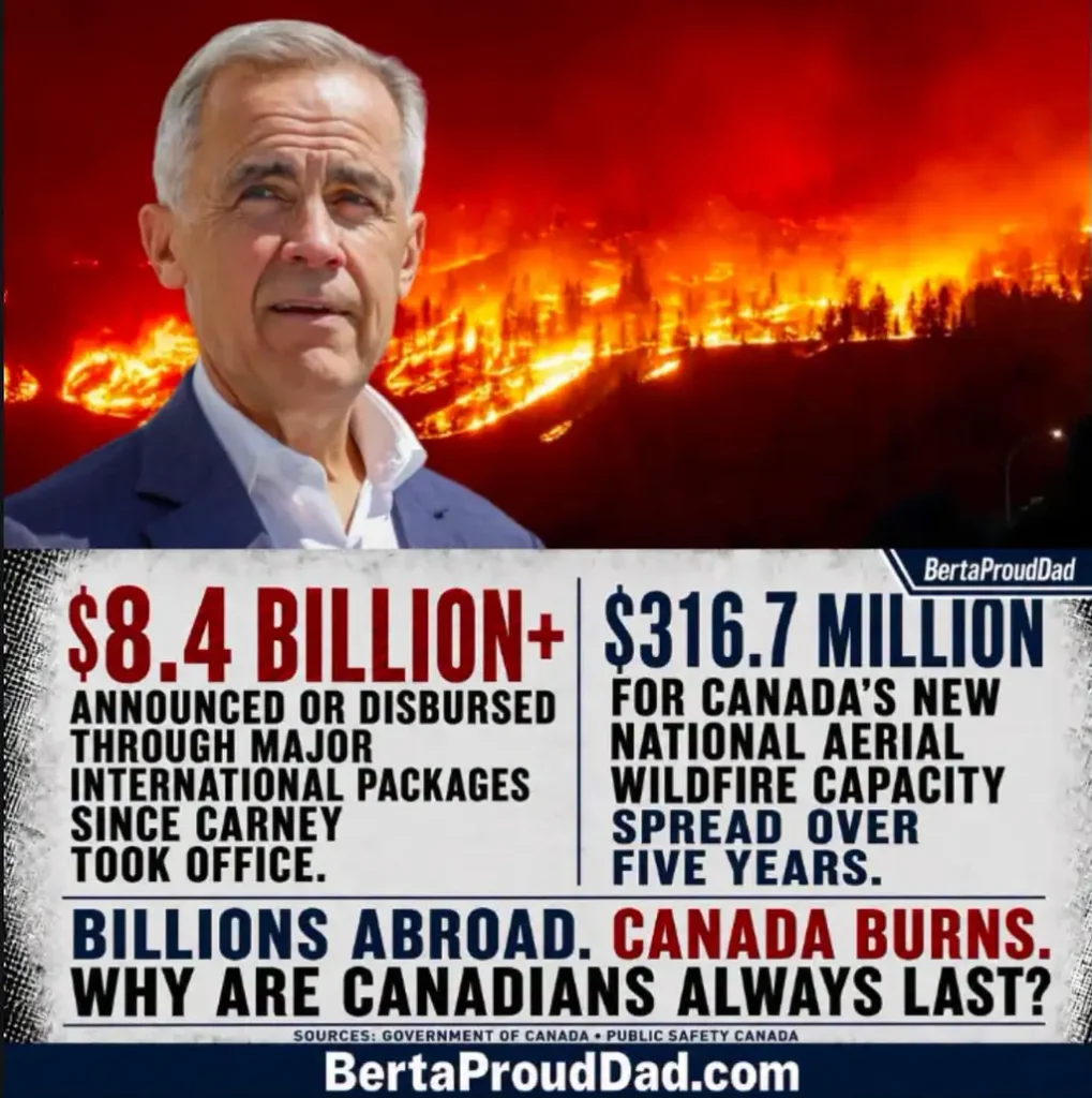 KANADA PŁONIE, a nasz Prime Minister CARNEY bawi na wakacjach we Włoszech. 3 Billions for foreign causes