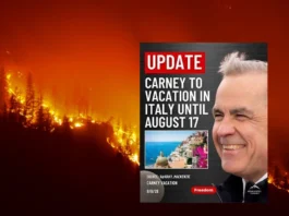 KANADA PŁONIE, a nasz Prime Minister CARNEY bawi na wakacjach we Włoszech. Vacation in Italy