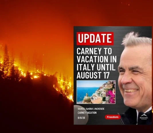 KANADA PŁONIE, a nasz Prime Minister CARNEY bawi na wakacjach we Włoszech. Vacation in Italy