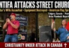 Breaking News: Antifa atakuje Street Church w Calgary. Antifa atakuje Street Church w Calgary.